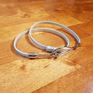 Anna Klein Women's Adjustable Leather Belt